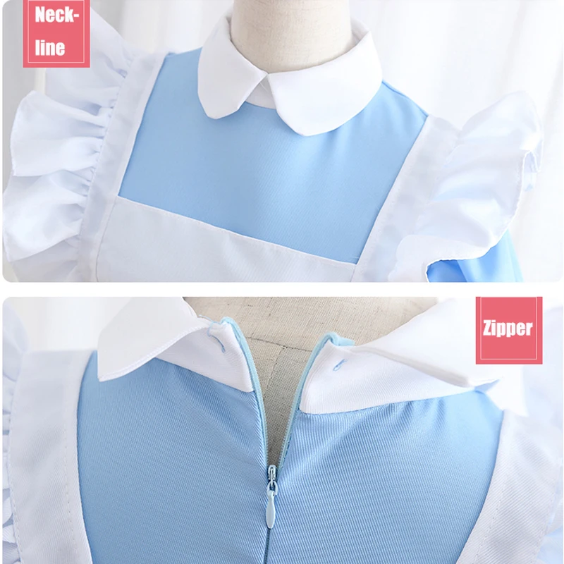 Классический милый костюм горничной в британском стиле для косплея Женский