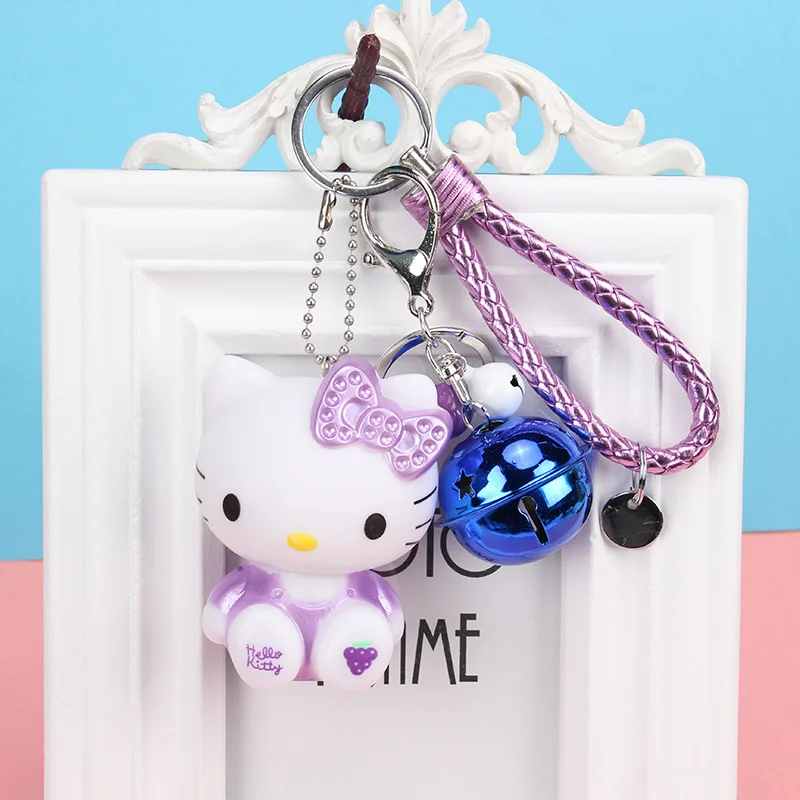 Новинка Hello из мультфильма Kitty Cat брелок ювелирные изделия милые женские сумки кулон Модные колокольчики парные брелки автомобильный брелок на подарок