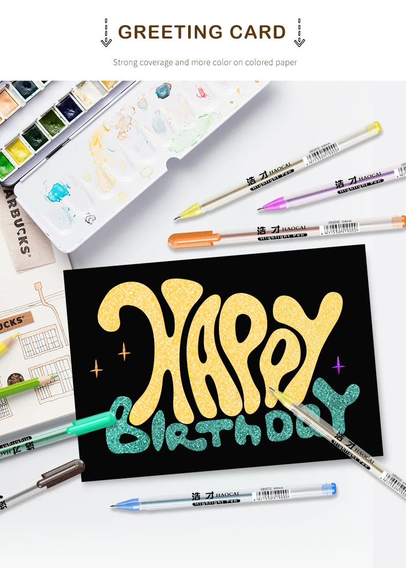 8 цветов набор гелевых ручек для вспышки, двухцветные маркеры для маркера, иллюзия, два цвета, фломастеры, дизайн DIY