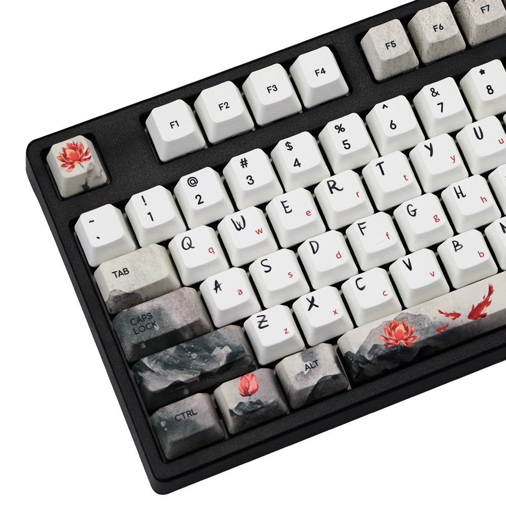 Пятисторонняя красящая Крышка для клавиш PBT 108 OEM профильные колпачки