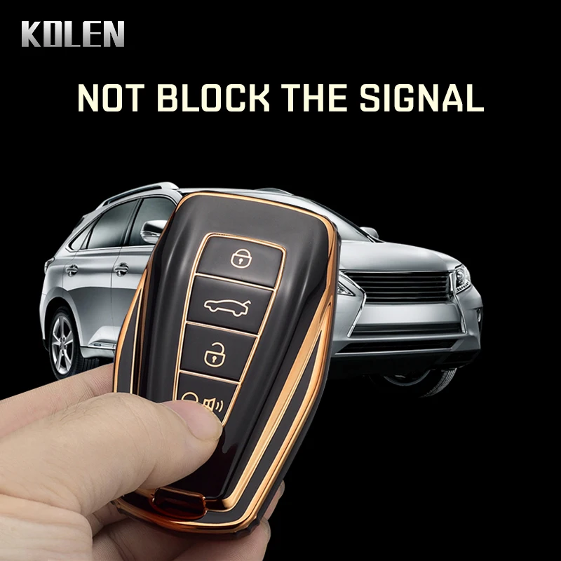 TPU Car Remote Key Case Cover Shell For Geely Coolray-Atlas Boyue NL3 Emgrand X7 EX7 SUV GT GC9 Borui Accessories key case cover key case car key shell remote control case cover