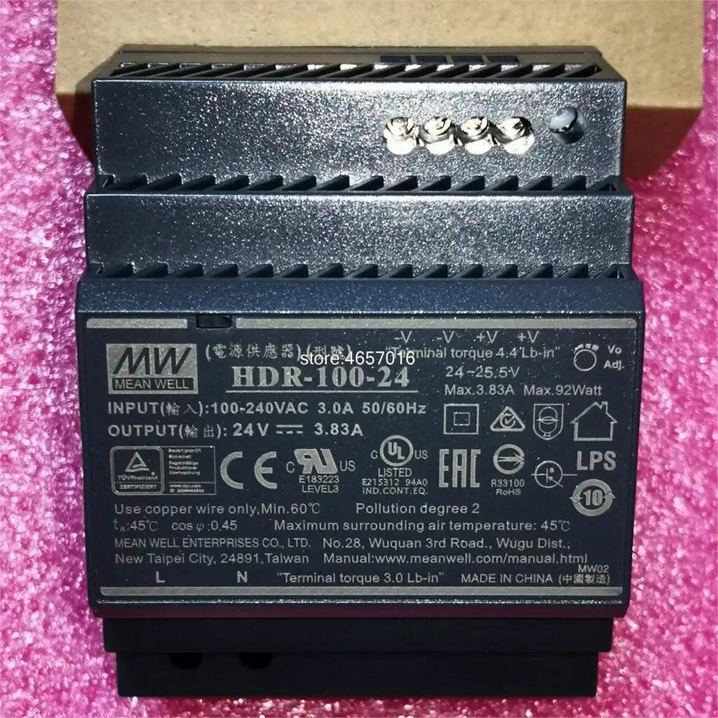 MEAN WELL HDR-15 30 60 100 5V 12V 15V 24V 48 V meanwell HDR-15 -30 -60 -100 W 5 12 15 24 48 V 단일 출력 산업용 DIN Rail