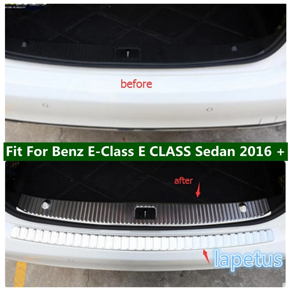 

Lapetus Rear Bumper Protector Panel Door Plate Molding Cover Trim 2PCS Fit For Mercedes Benz E-Class E CLASS Sedan 2016 - 2020