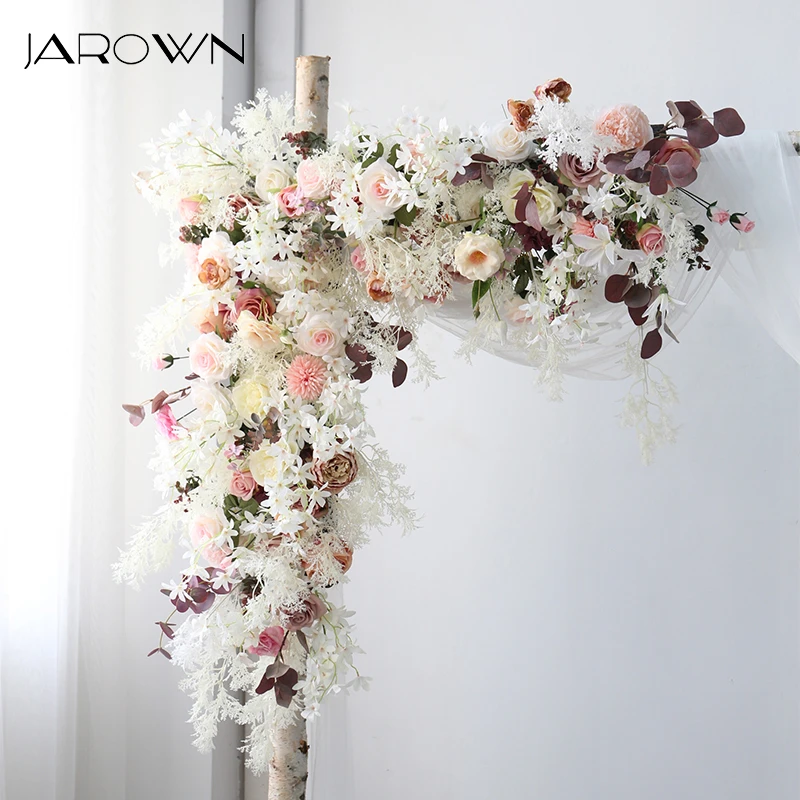 Jarown三角花行ウェディング花結婚アーチ装飾花pratyステージ背景人工シルクフラワー装飾 造花 ドライフラワー Aliexpress