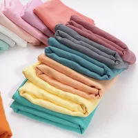 Newborn Cotton Bamboo Baby Blanket Muslin Swaddle Solid Wrap Muslin Big Diaper 120*120CM 2
