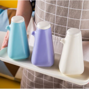 

Nordic Ceramic Seasoning Pot Soy Sauce Vinegar Bottle Simple Home Multi-color Soy Sauce Storage Bottle Kitchen Storage Container