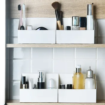 

Makeup Brush Cosmetic Lipstick Storage Box Pen Holder One Storage Box Desktop Plastic Arrange Storage Box #YL10