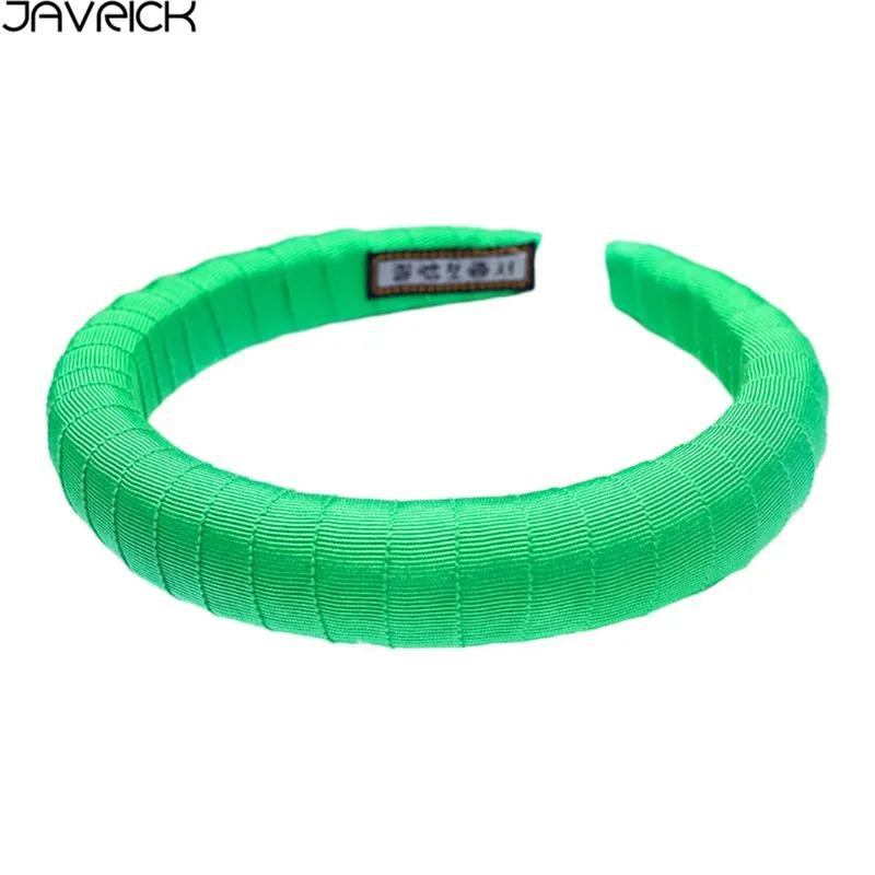 Fluorescent green Сладкая девушка оголовье сплошной цвет губка тонкая лента для волос Шарм Элегантный Леди Женщины обруч ювелирные изделия - Цвет: Fluorescent green