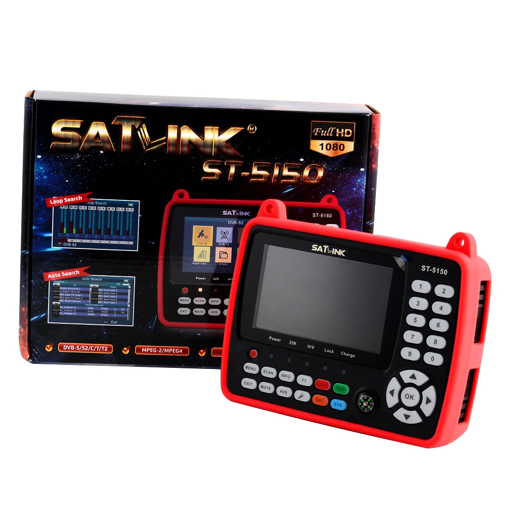 SATLINK ST-5150 DVB-S2 T2 C ޺ HD  δ 跮, H.265 HEVC MPEG-4, QPSK 8PSK 16APSK  ڽ 