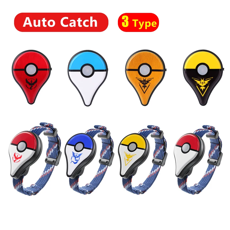 Baratos Pulsera Bluetooth con captura automática para Pokemon Go Plus accesorios de juego reloj de pulsera para Nintend Pokemon GO Plus con carga USB