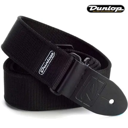 

Dunlop D3809BK Solid Black Extra Long Classic Electric Guitar Bass Strap