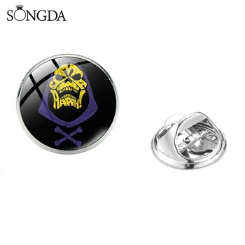 

Brand Masters of the Universe Brooch Pin 80's Old Cartoon Printed Glass Cabochon Stainless Steel Pins Clothes Bag Badges