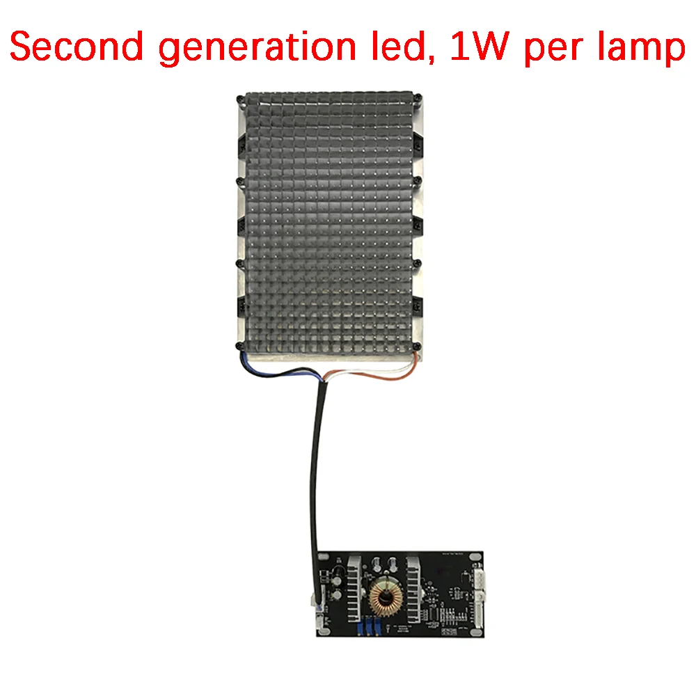 250 Вт 405 нм параллельный светильник, источник ультрафиолетовых лучей, ШИМ затемнение, 2 поколения, светодиодный модуль для 8,9 дюймового 3D ЖК-монитора, УФ-экран - Цвет: 1W Per lamp UVSource
