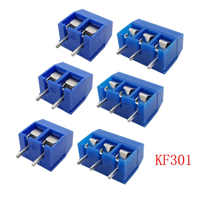 KF301 2 P 3 5 0 мм винтовой клеммный блок прямой 2-контактный 3-контактный разъем PCB