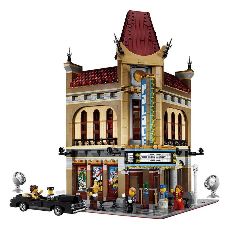 

Creator Architecture Street View Series Palace Cinema Building Blocks Bricks Children Toys Christmas Gifts For friends Kids