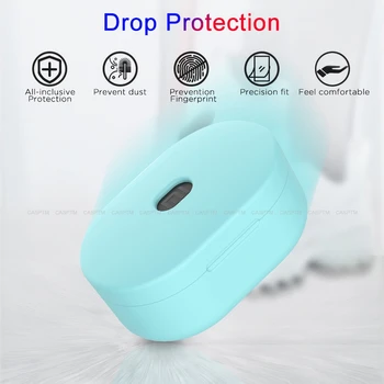 

Soft TPU Silicone Bluetooth Case For Redmi Airdots Earphone Cover For Redmi Redmi Air Dots Headphone Charging Cover Accessories