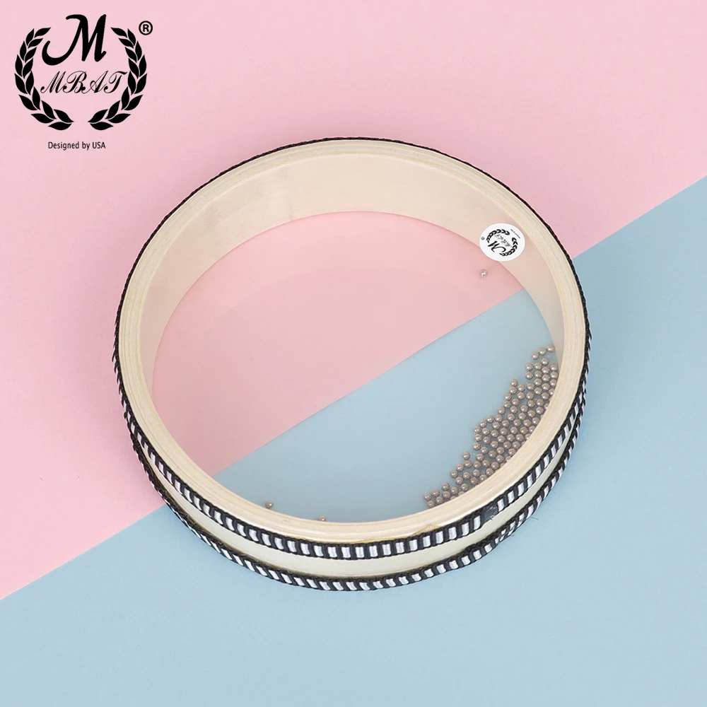MBAT Ocean Wave Bead Hand Drum Gentle Sea Sound Musical Instrument Children Percussion Toys For Baby Kid Early Learning Music