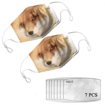 

HYCOOL Unisex Mouth Masks 3D Animal Fox Print Adults Children Travel Wind-proof Face Mask Filters PM2.5 Anti-Dust Mouth-muffle