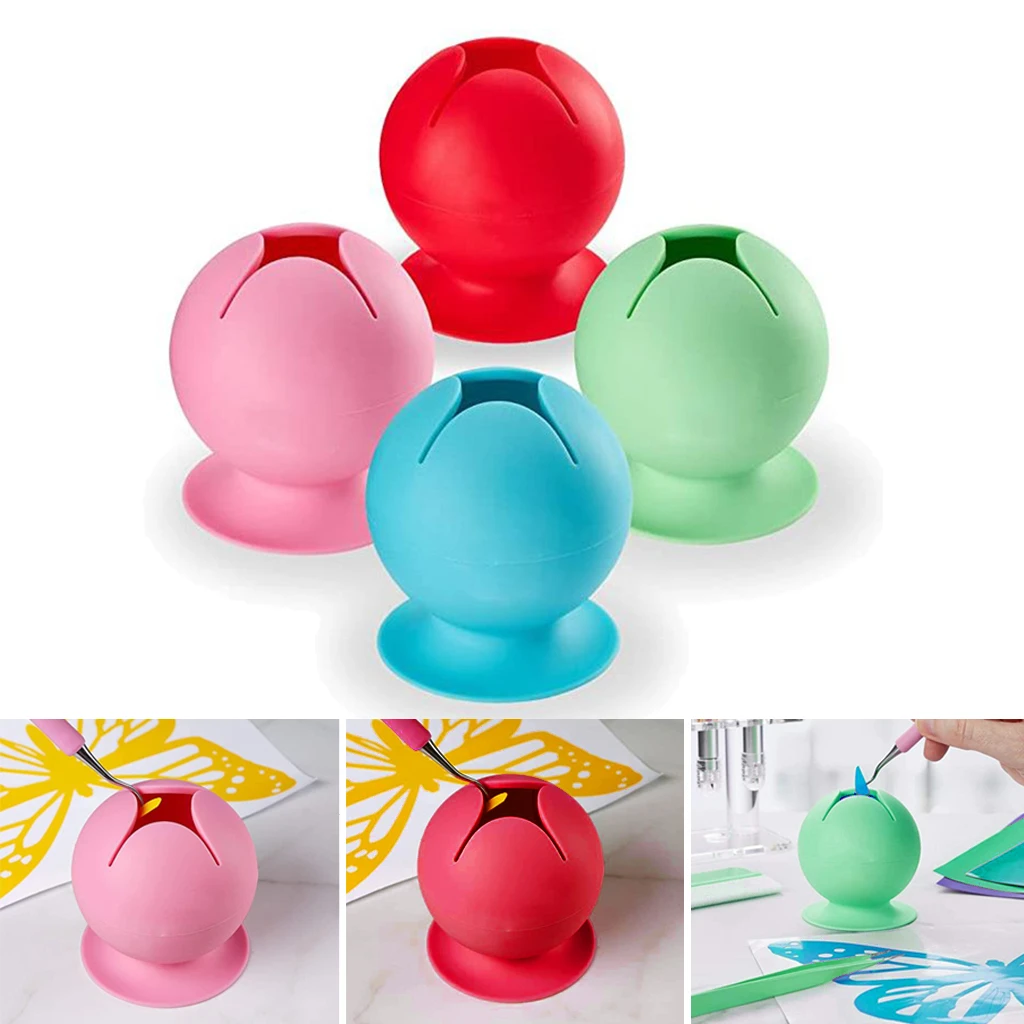 Suctioned Vinyl Weeding Scrap Collector Craft Weeding Tools Holder Set Kit for Vinyls Weeder Silicone Suction Cups for Vinyl Disposing Crafters
