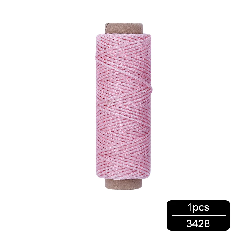 NO.3428 MIUSIE 1 шт. 50 м 150D 1 мм кожаный вощеный шнур для DIY инструмент для рукоделия ручная строчка плоская Вощеная швейная линия - Цвет: NO.3428