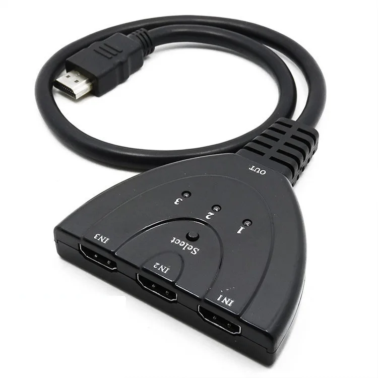 Mcscants HDMI Splitter 1 in 4 Out V1.4 Powered 1x4 Ports Box Supports 4K@30Hz Full Ultra HD 1080P and 3D Compatible with PC STB Xbox PS4 Fire Stick Roku Blu-Ray Player HDTV (1 Input to 4 Outputs)