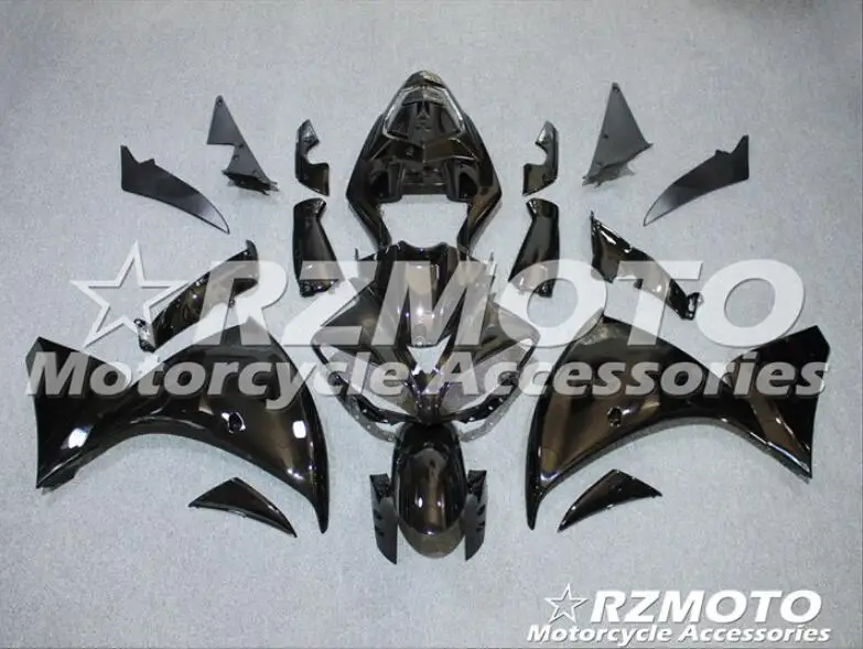 same photo show Новая ABS форма мотоцикла Обтекатели подходят для Yamaha YZF-1000-R1 2009 2010 2011 09 10 11 обтекатель кузова набор на заказ черный крутой - Цвет: same photo show