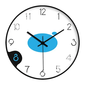 

Art Nordic Wall Clock Modern Design Silent Creative Simple Office Round Wall Clock Minimalist Reloj Pared Home Decor New DA60WC