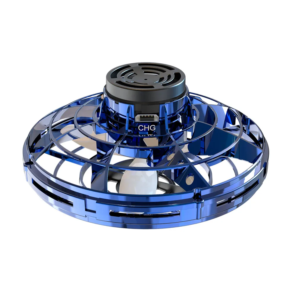 Blue Flynova мини Дрон НЛО RC Квадрокоптер Fingertip обновление полета гироскопа Flyin Spinner декомпрессия RC Дрон игрушка подарок для ребенка VS SG907 - Цвет: Blue
