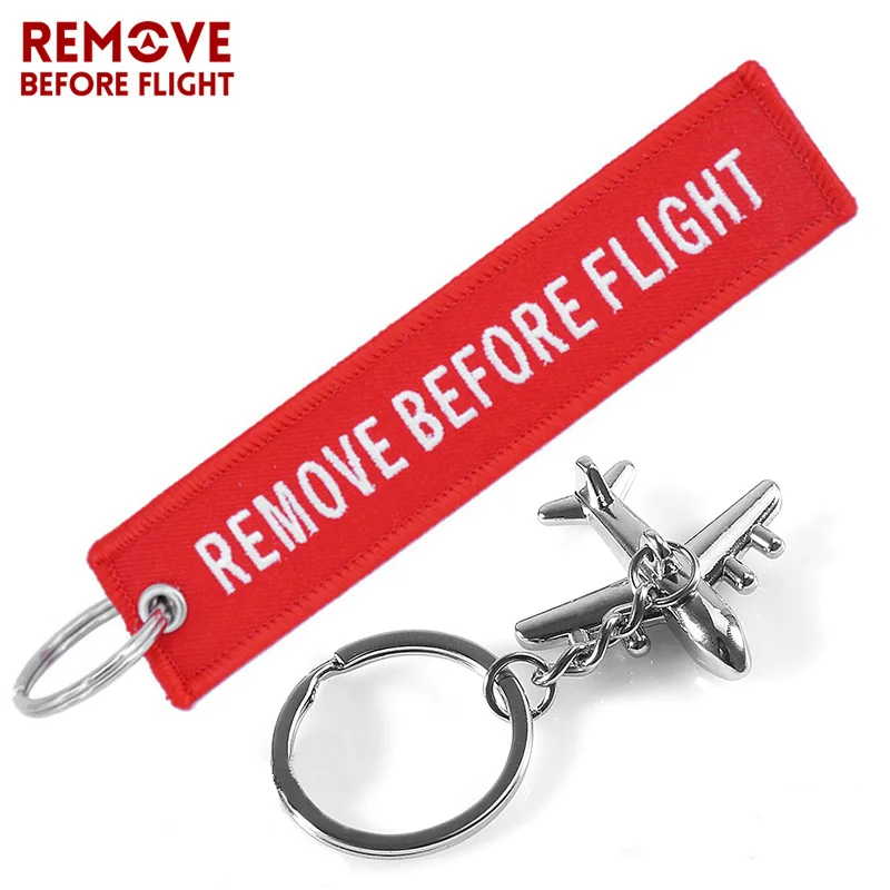 

AviationGift Key Chains Freedom Key Chain Tag Label Embroidery Keychains with Metal Plane Keyring for Men Gifts Car Key Rings