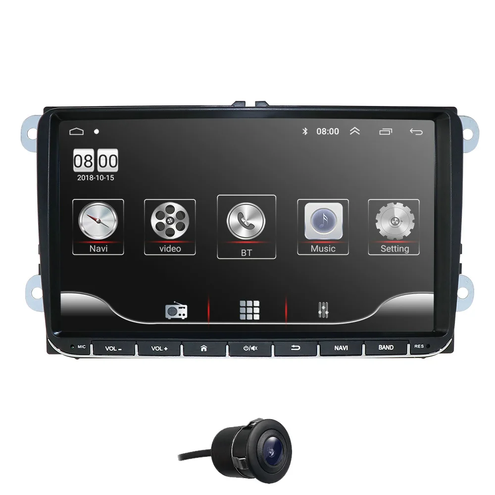 Camera5 Android 9,0 " 2din Авто Аудио для VW POLO GOLF 5 6 POLO PASSAT B6 CC JETTA TIGUAN TOURAN EOS SHARAN SCIROCCO CADDY gps Navi - Цвет: Camera5