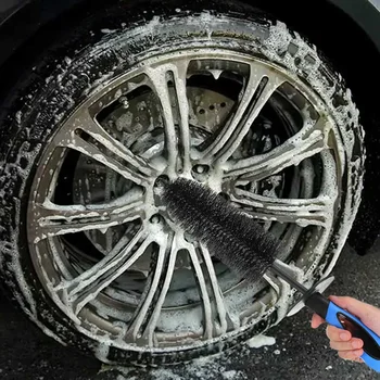 

45cm Car Hubs Wheel Tire Rim Scrub Brush Scrub Cleaning Brush Dust Car Washing Cleaner Tool