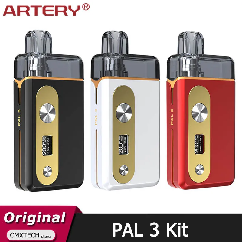 Original arteria amigo 3 Pod Kit de batería de 1000mah con cartucho de 3ML cápsula 25W MTL RDL HP bobina cigarrillo electrónico vaporizador