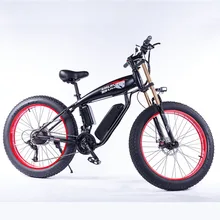 26 дюймов с толстыми покрышками Байк, способный преодолевать Броды для горного велосипеда 500 Вт Электрический велосипед со съемной 48V литиевая-Iion Батарея