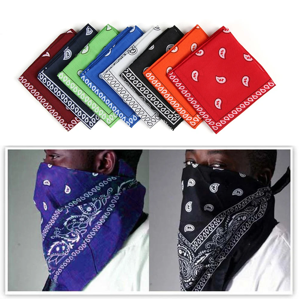 1PC Unisex Printed Square Magic Scarves Cycling Bandana