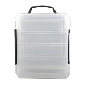 

Double Side 14 Compartments Fishing Lure Box for Minnow Shrimp Bait Metal Spoon Lures Storage Case Container Outdoor Fish Tool