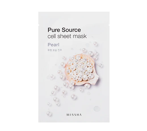 PEARL 1pcs MISSHA трава в телесном листе маска уход за лицом Удаление угрей лечение от прыщей, отбеливание маска отшелушивающие лица Корея Косметика - Цвет: PEARL 1pcs