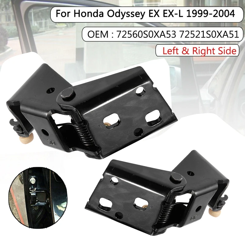 1 пара черный левый и правый петля для раздвижной двери для Honda Odyssey EX EX-L 1999-2004 мощность петля для раздвижной двери роликовый центр 72560-SOX