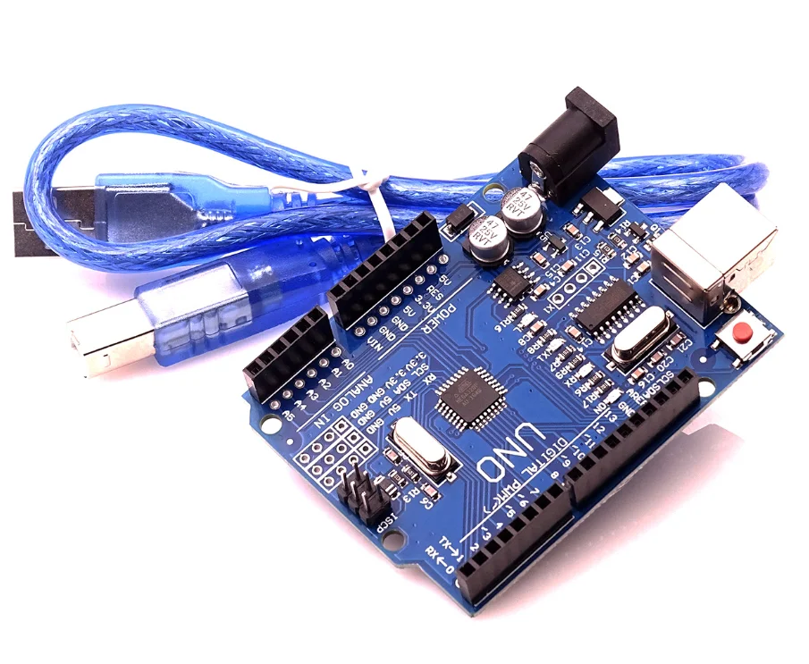 UNO and line 10 Высокое качество UNO R3 CH340 MEGA328P Чип 16 МГц для Arduino UNO R3 макетная плата+ USB кабель прозрачная акриловая коробка - Цвет: UNO and line