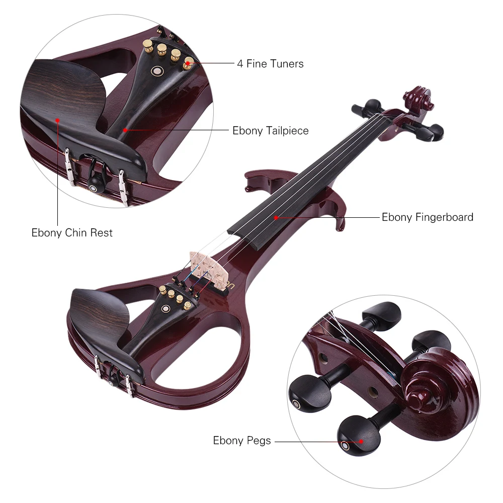 Ammoon Full Size 4/4 Electric Violin - elektrische Violine