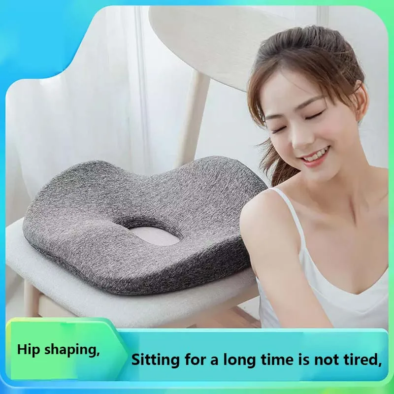 

Xiaomi Leravan Seat Cushion on Chair Antibacterial Breathable Memory Foam Cushion Back Pain Relief Home Car Office Chair Cushion