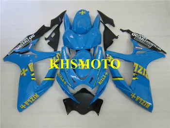 

Injection mold Fairing Kit for GSXR 600 750 K6 06 07 GSXR600 GSXR750 2006 2007 ABS Cool blue Fairings+gifts SD96