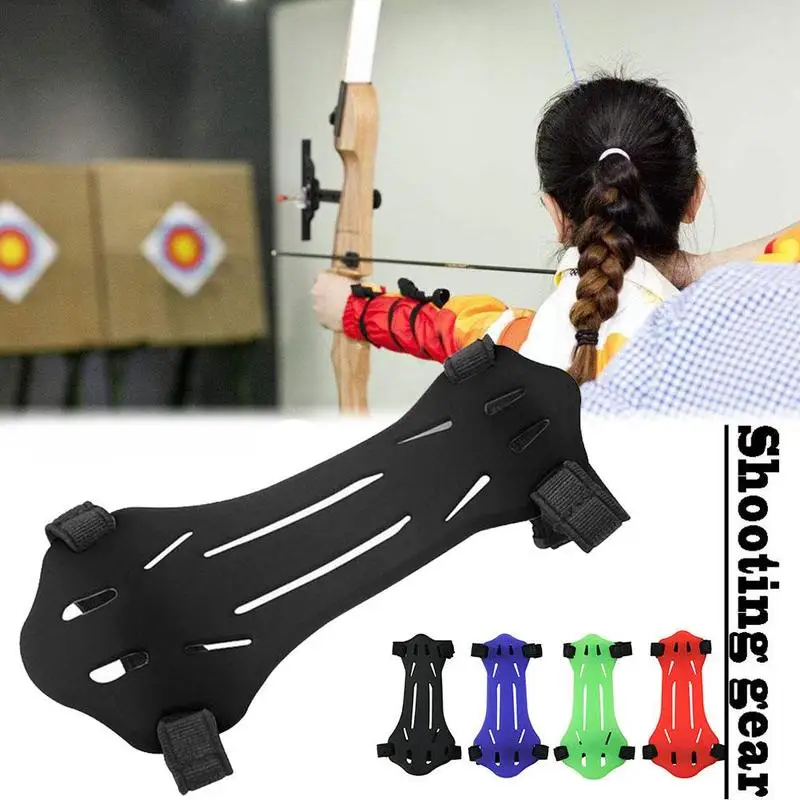 Silicone Archery Arm Guard Protection Traditional Hunting Recurve Bows Shooting Training Protector Outdoor Hunting Accessories