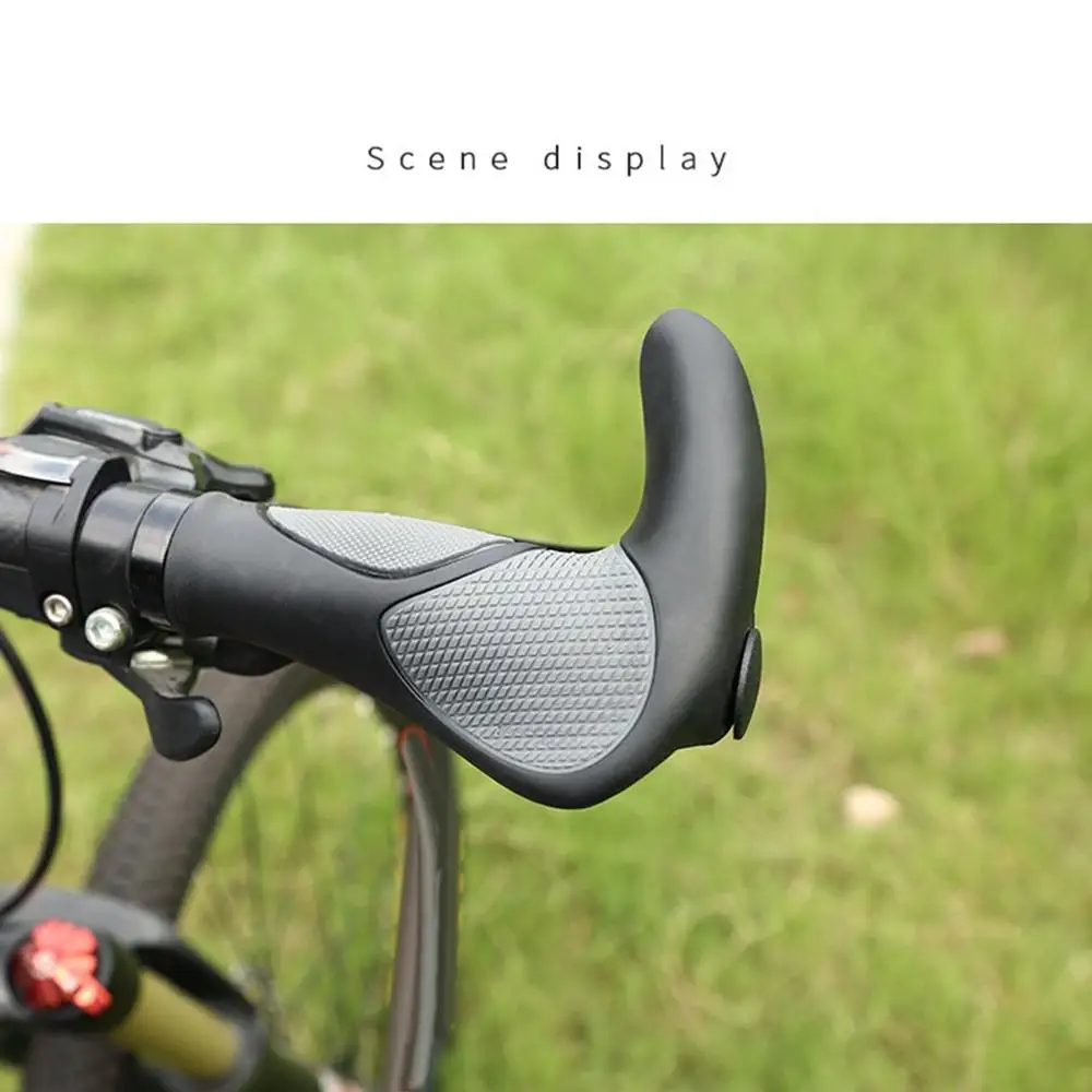

Ergonomic Bicycle Grips TPR Rubber Integrated Comfy Tone MTB Cycling Hand Rest Handlebar Casing Sheath Shock Absorption