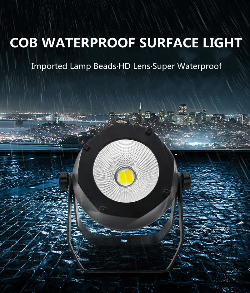 

Outdoor Waterproof LED 200W COB Par Warm White/Cool White DMX Stage Light DJ Disco Christmas KTV Wedding Show Sound Activate