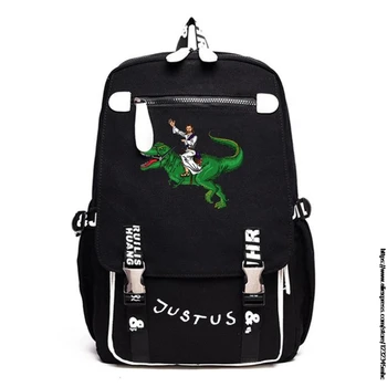 

Jesus Double Buckled Backpack College Preppy Oxford Fashion Street Casual Bagpack Middle School Student Bag for Boys Girls