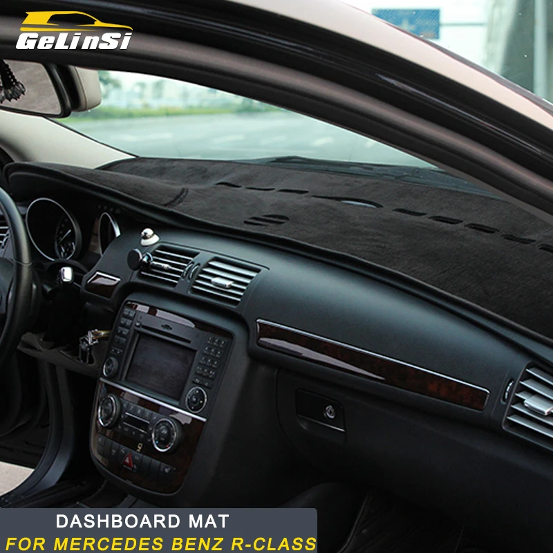 

Gelinsi For Mercedes Benz R-Class 2014-2017 Car Dashboard Cover Mat Auto Sun Shade Cushion Pad Interior Protector Carpet Trim