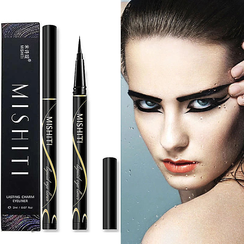 

Black Eyeliner Pencil Waterproof Long-lasting Liquid Eye Liner Pen Smudge-Proof Eyes Make Up Tool Makeup Crayon Eyes Marker Pen