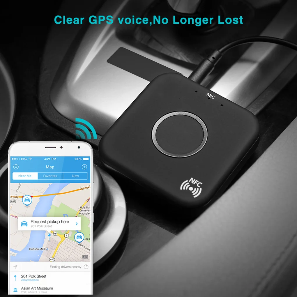 Wireless Transmitter 3 5mm Audio Receiver Adapter Bluetooth 4 2 Receiver Car Headphone Speaker Stereo Receiver Mic