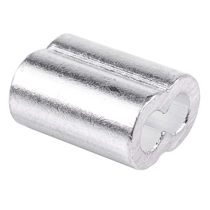 1/16-inch Wire Rope Aluminum Sleeves Clip Fittings Cable Crimps 100pcs