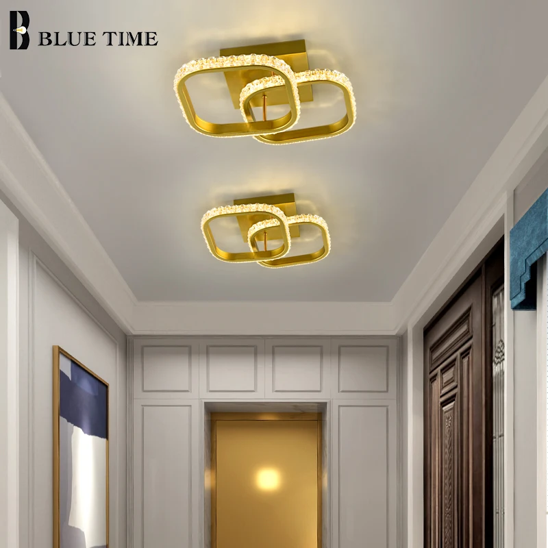 Round&Square Modern Ceiling Light Home 110v 220v Ceiling Lamp For Aisle Corridor Lamp Lustre Livng Room Bedroom Dining Room
